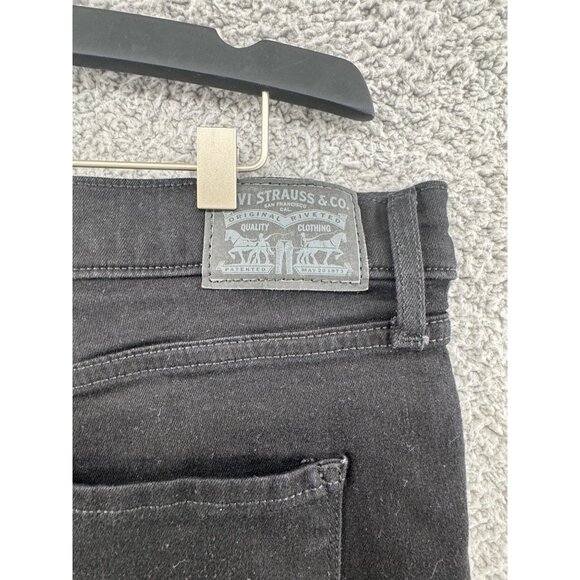 Levis Womens 311 Shaping Skinny Jeans Black Denim Size 31 x30 - Picture 4 of 11